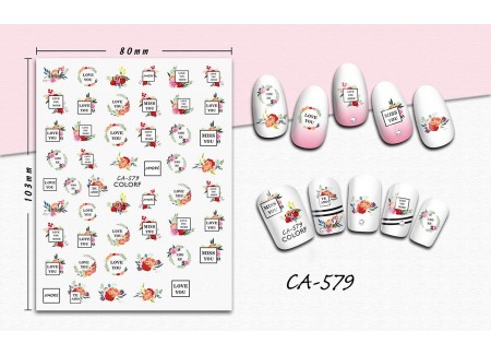 3D Nail Stickers - CA-579